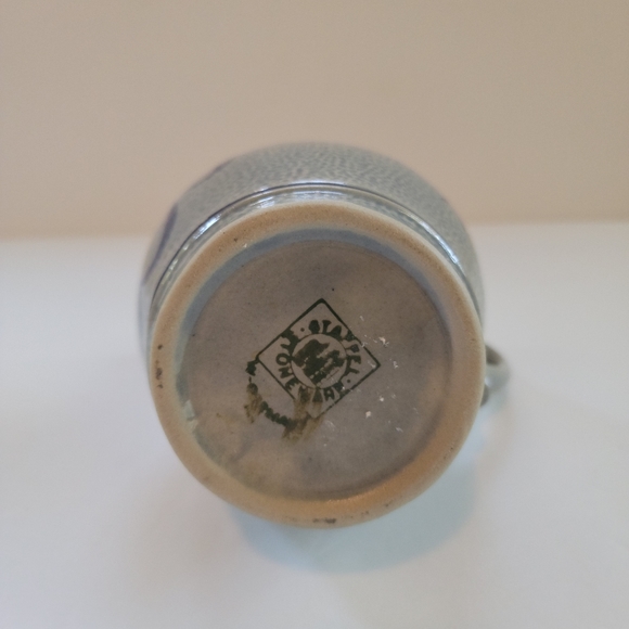 Staffel Stoneware W Germany Colbalt Blue Salt Glazed 8 inch Pitcher - Picture 7 of 7